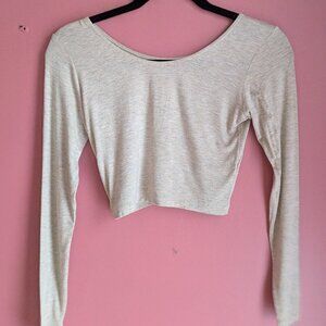 American Apparel Cropped Long Sleeve Tee